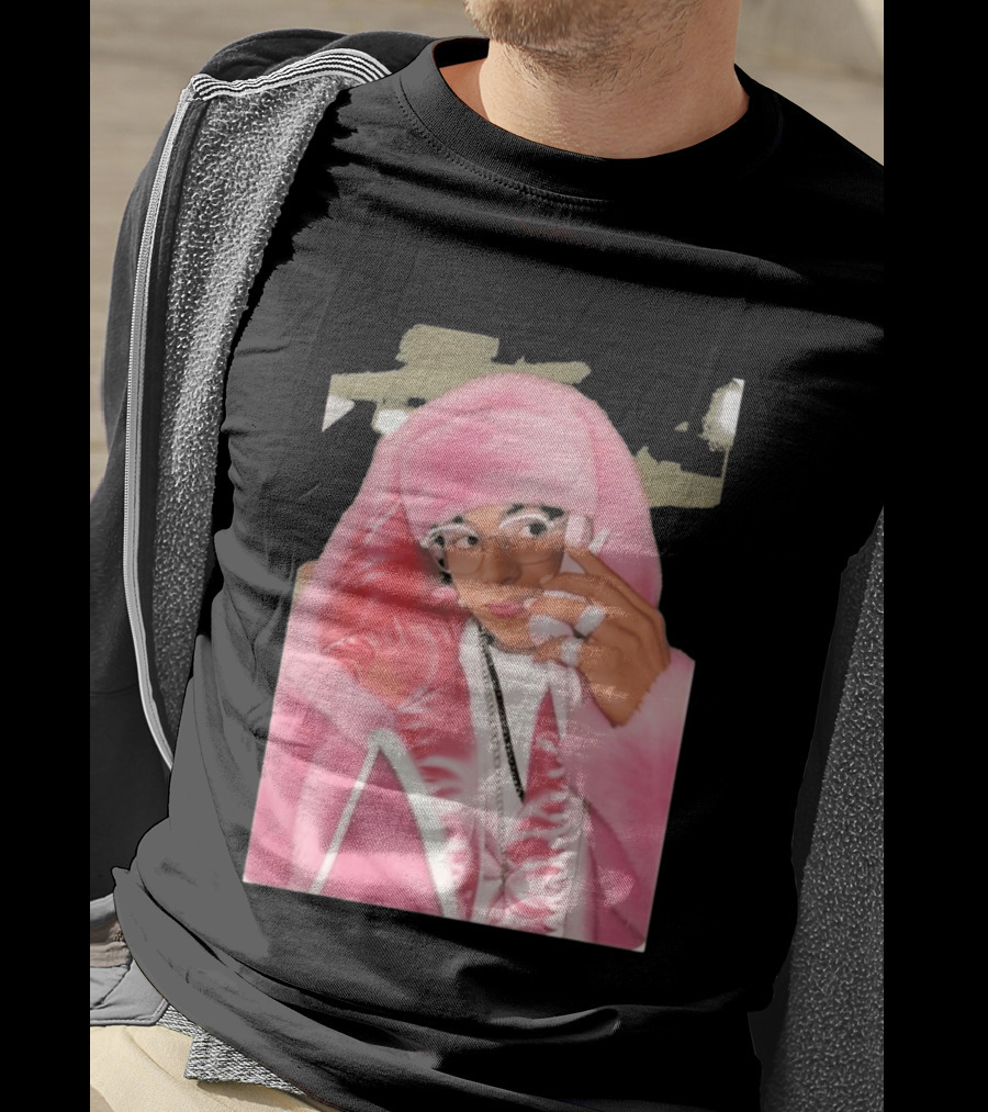 Hasan Piker Pink Fur Coat Style Darializa T-Shirt