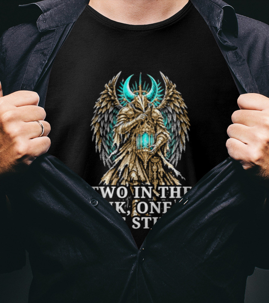 Wylder Two In The Pink One In The Stink Angel Warrior With Blue Axe T-Shirt