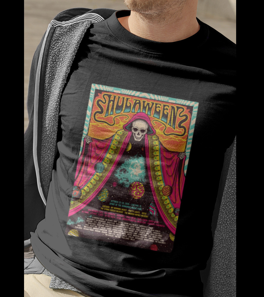 Hulaween Music Festival 2026 Spirit Of The Suwannee Live Oak October 22 25 Cosmic Skeleton T-Shirt