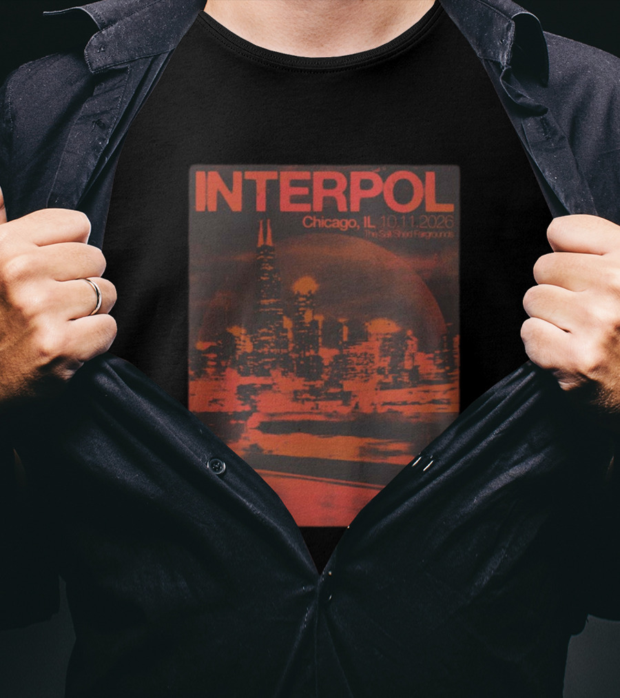 Interpol Chicago IL The Salt Shed Fairgrounds October 11 2026 Skyline Event T-Shirt