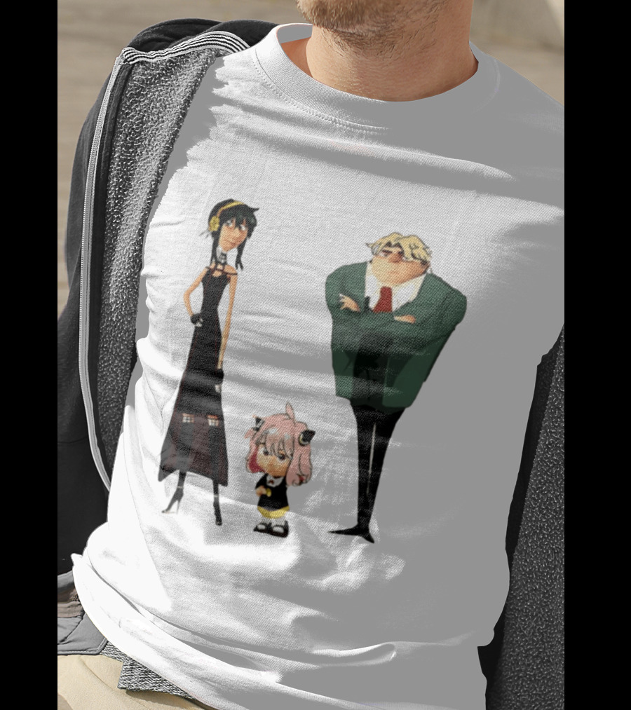 Despicable Me Spy X Family Crossover Cartoon Characters Meme T-Shirt