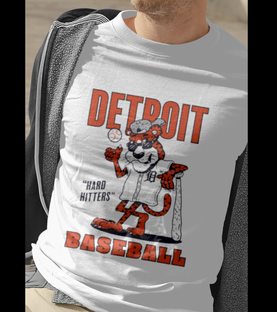 Detroit Baseball Hard Hitters Tiger MLB T-Shirt