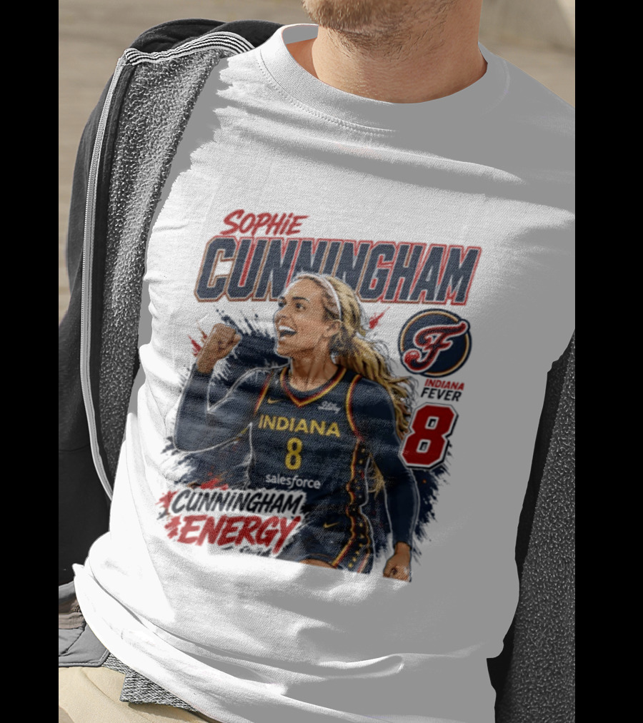 Sophie Cunningham Indiana Fever Energy WNBA 8 T-Shirt