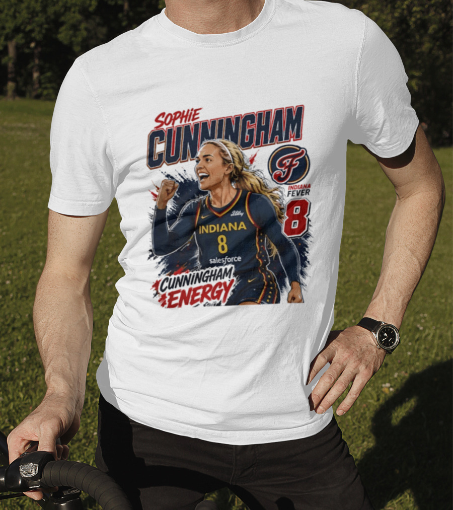 Sophie Cunningham Indiana Fever Energy WNBA 8 T-Shirt