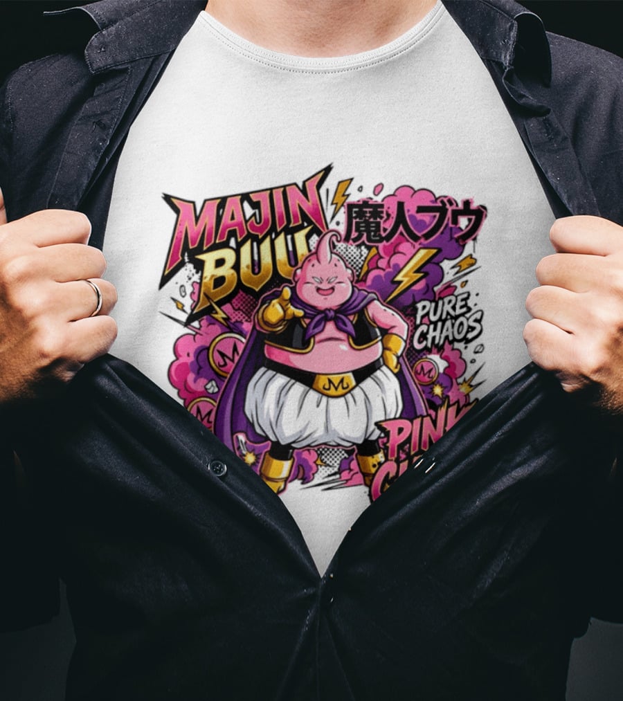 Majin Buu Pink Chaos Pure Chaos Dragon Ball Z T-Shirt