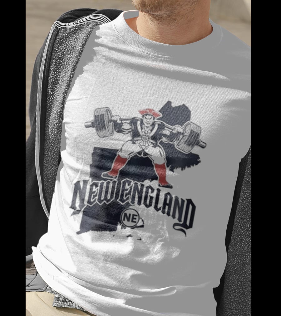 New England Patriots Warrior Map 2026 White NFL NE T-Shirt