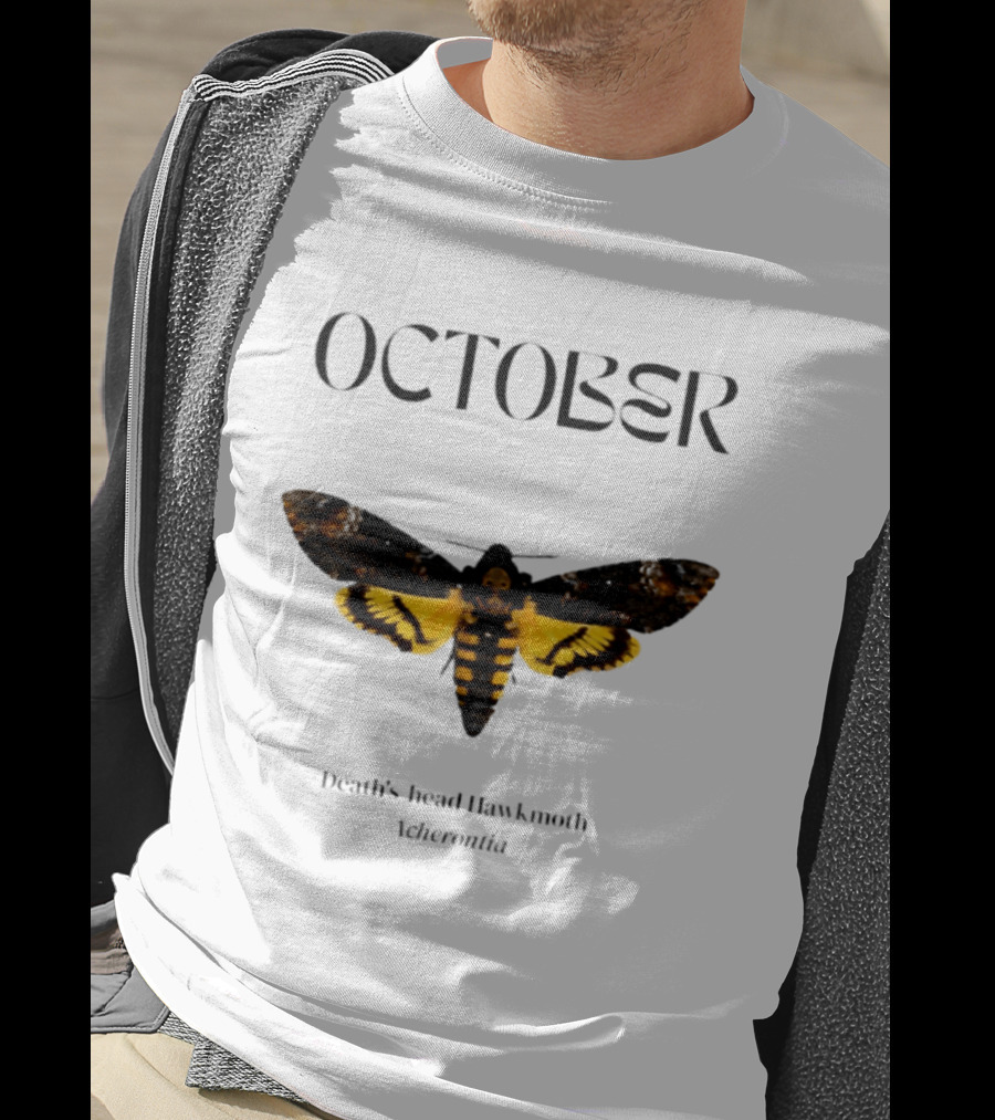 October Death's Head Hawkmoth Acherontia T-Shirt
