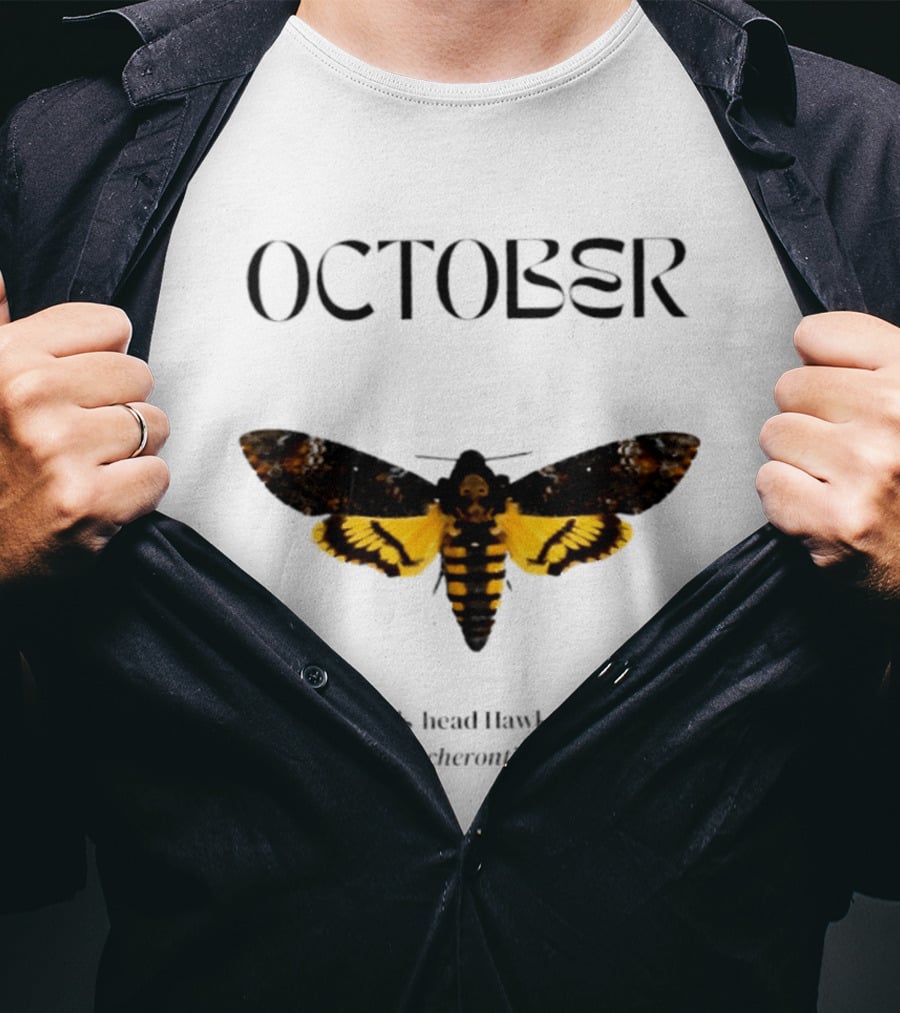 October Death's Head Hawkmoth Acherontia T-Shirt