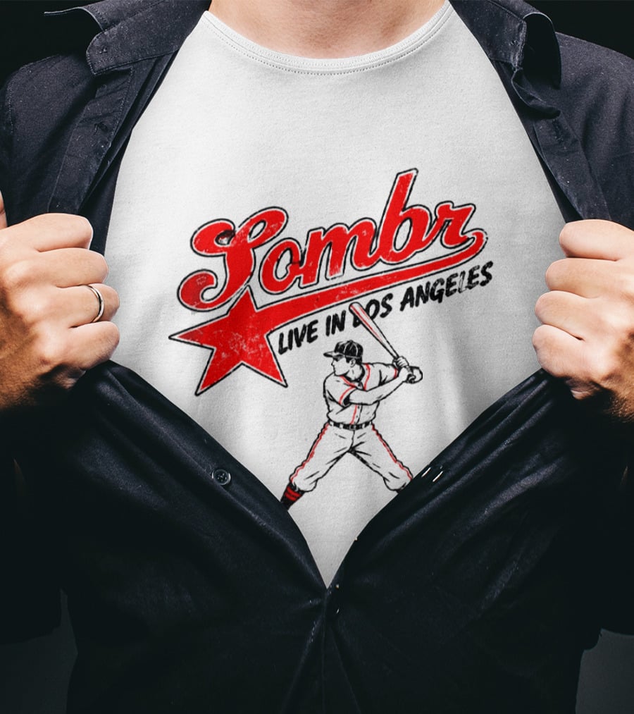 Sombr Live In Los Angeles 2026 Baseball Event At The Forum October 10 2026 T-Shirt