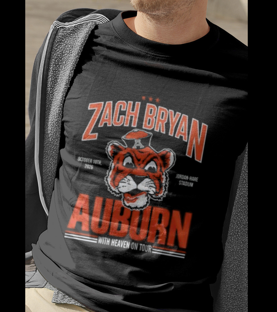Zach Bryan Auburn Tigers 2026 Tour Event T-Shirt