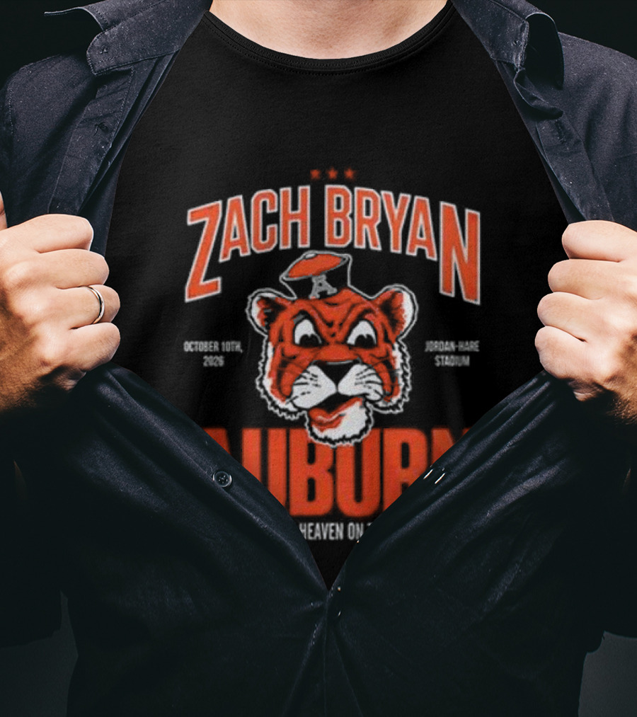 Zach Bryan Auburn Tigers 2026 Tour Event T-Shirt