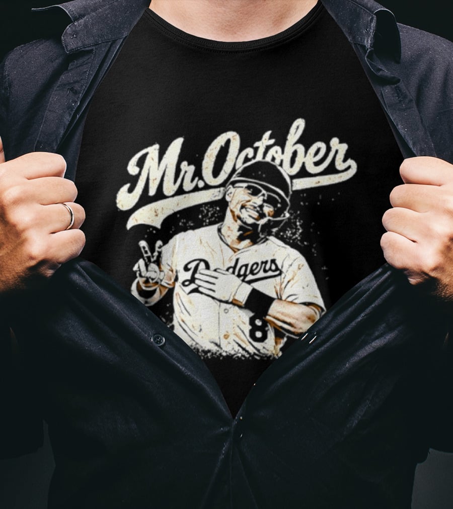 Mr October Dodgers Baseball Kike Hernandez Player T-Shirt