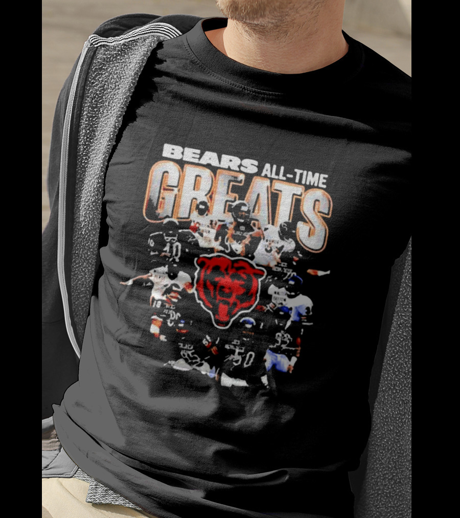 Bears All Time Greats Signed Signature T-Shirt