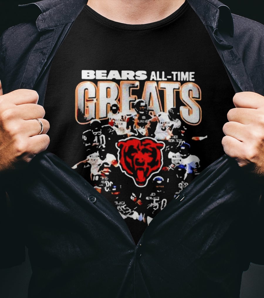Bears All Time Greats Signed Signature T-Shirt