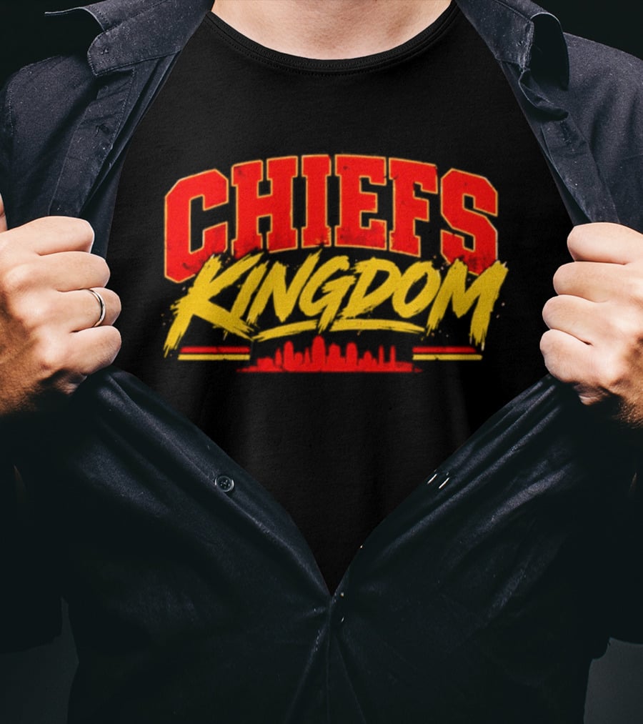 Kansas City Chiefs Kingdom Skyline 2026 T-Shirt
