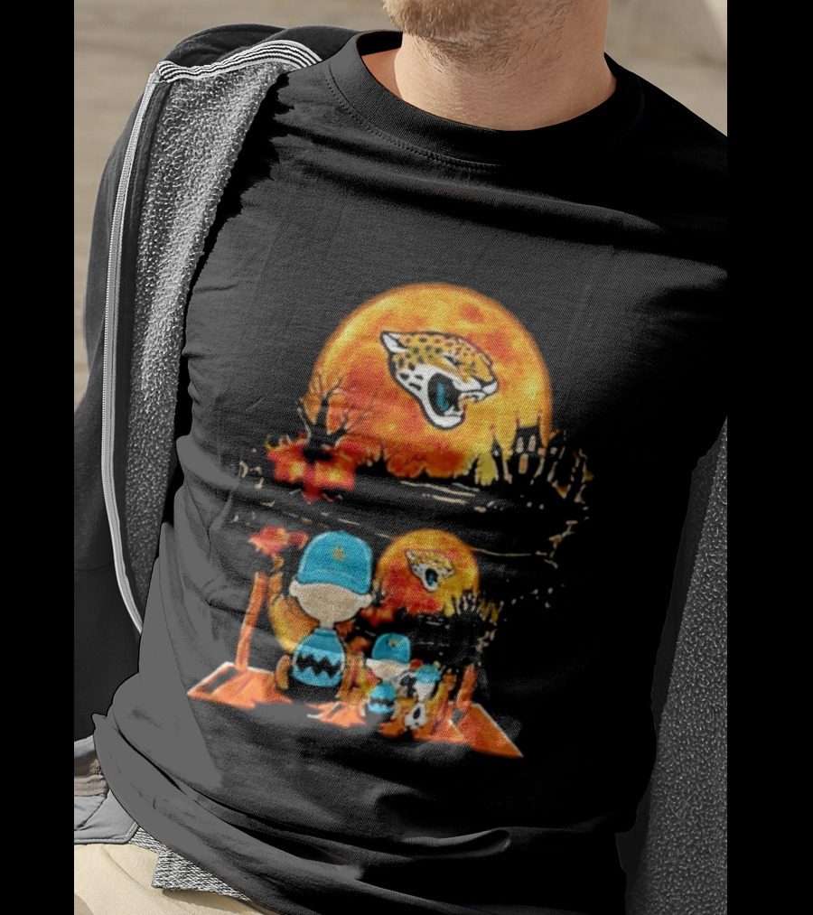 Jacksonville Jaguars Peanuts Halloween Classic Football T-Shirt