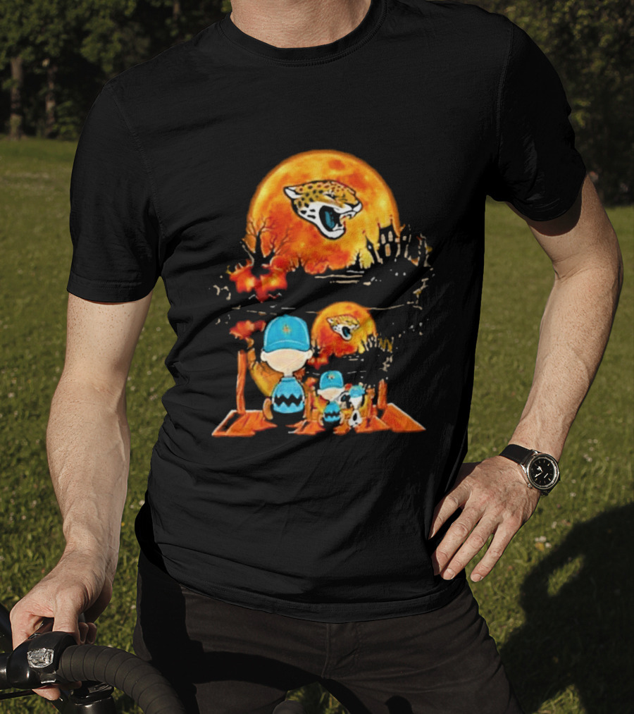 Jacksonville Jaguars Peanuts Halloween Classic Football T-Shirt