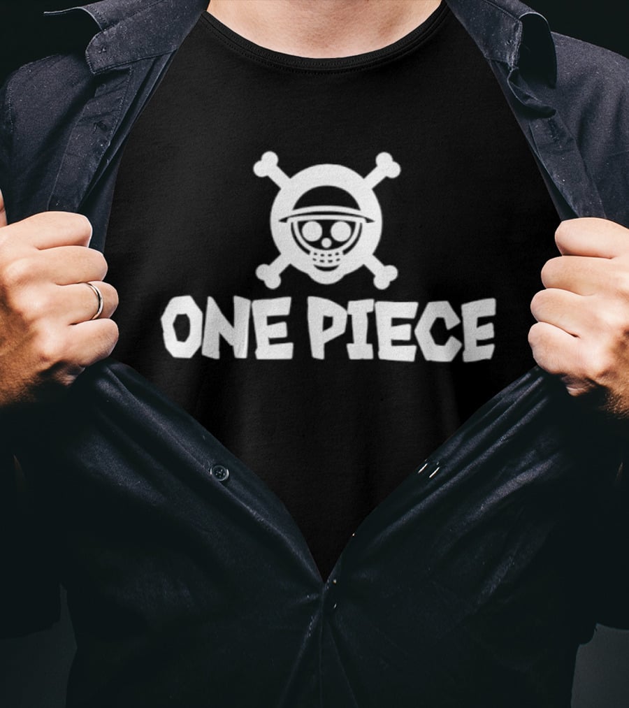 One Piece Straw Hat Skull And Crossbones Anime T-Shirt