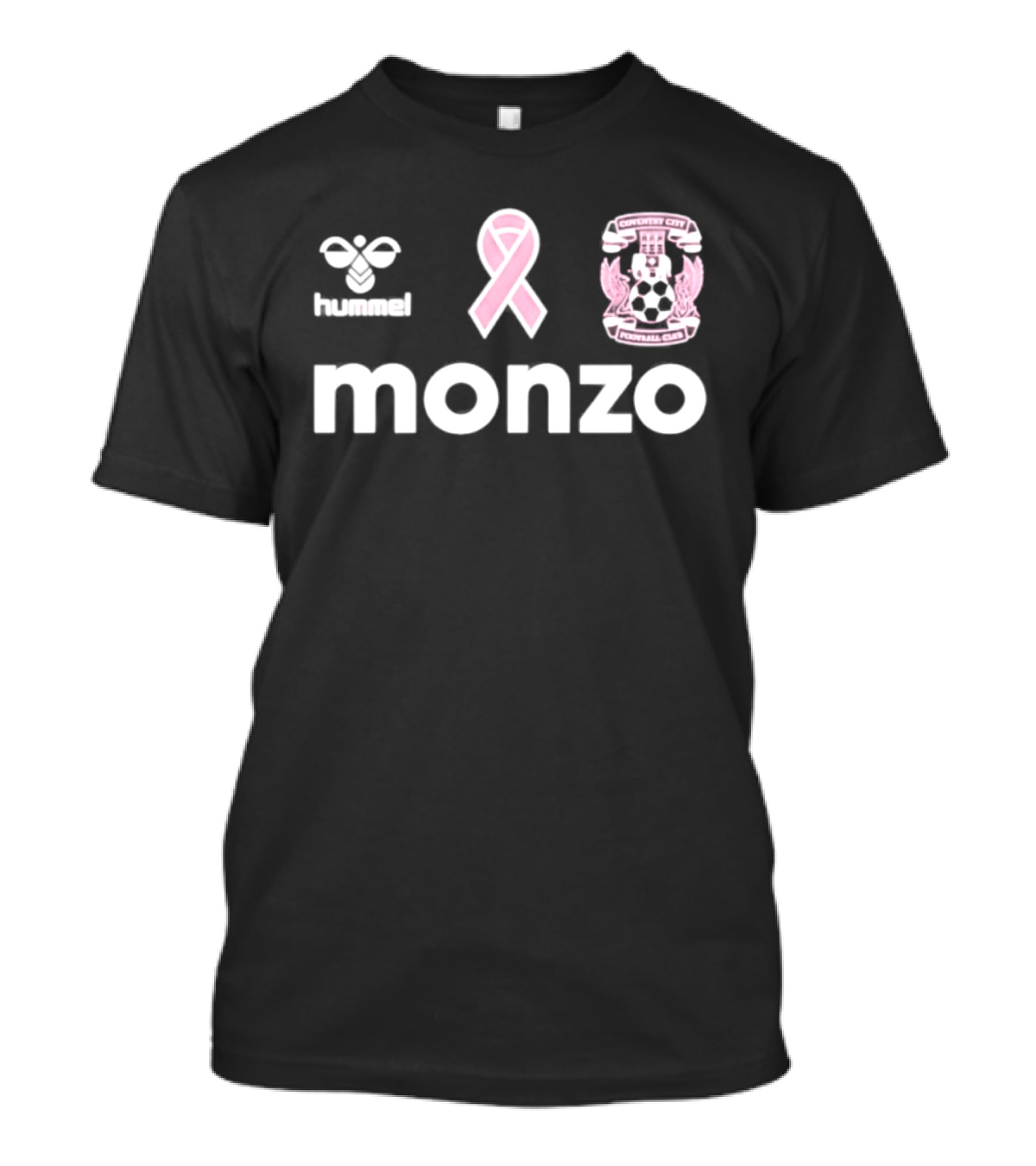 Coventry City Football Club Monzo Macmillan Pink Ribbon Breast Cancer Awareness Month T-Shirt