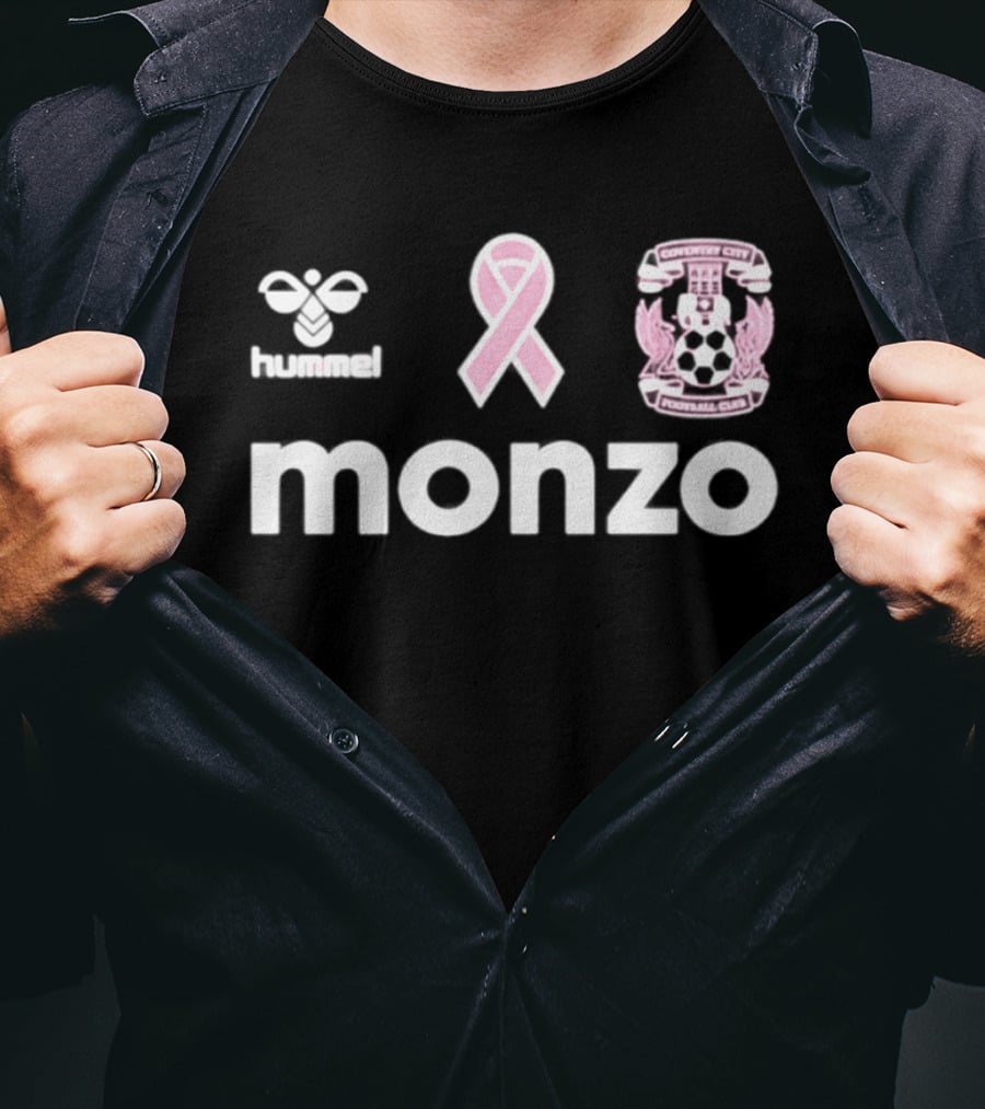 Coventry City Football Club Monzo Macmillan Pink Ribbon Breast Cancer Awareness Month T-Shirt