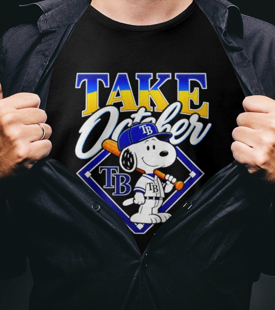 Tampa Bay Rays Take October Snoopy TB 2026 Postseason T-Shirt
