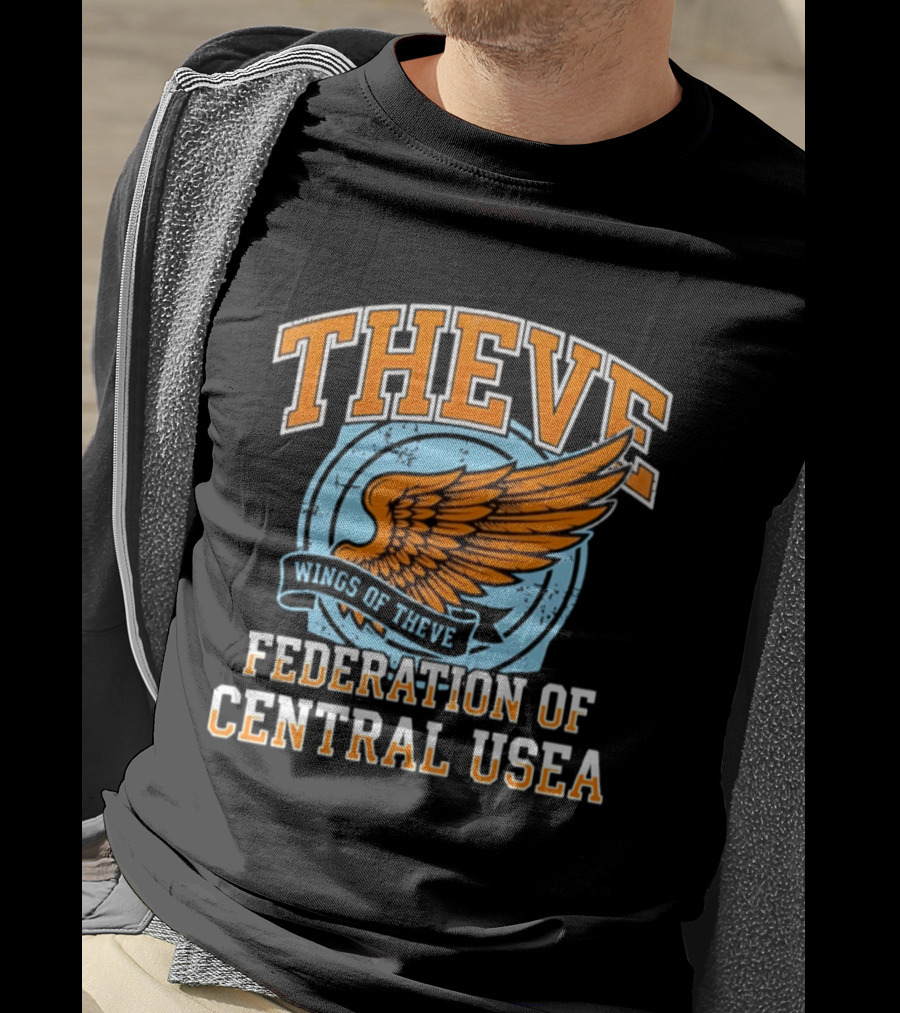 Wings Of Theve Federation Of Central Usea Emblem With Orange Wings T-Shirt