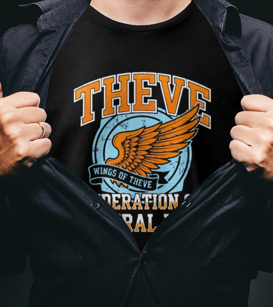 Wings Of Theve Federation Of Central Usea Emblem With Orange Wings T-Shirt