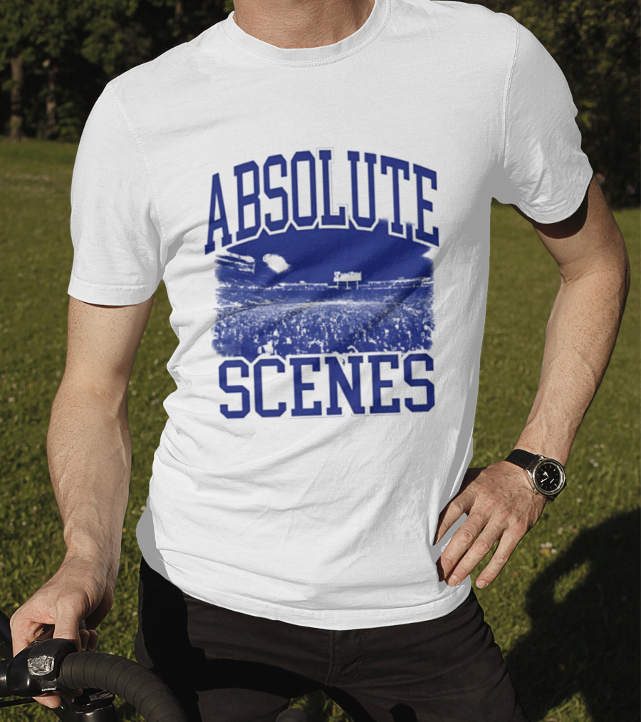 Absolute Scenes Lexington Blue Stadium Crowd Event T-Shirt