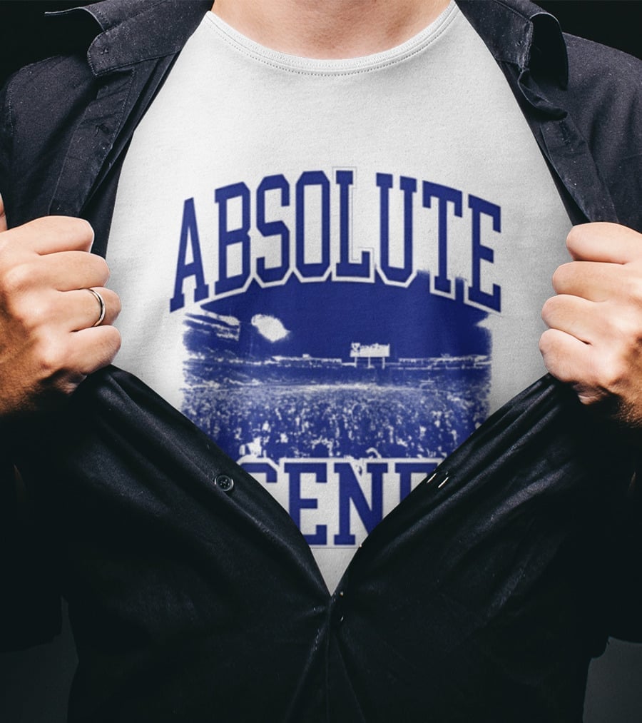 Absolute Scenes Lexington Blue Stadium Crowd Event T-Shirt