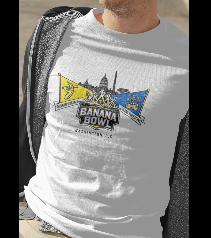 Savannah Bananas Vs Texas Tailgaters Banana Bowl 2026 Washington D.C. T-Shirt