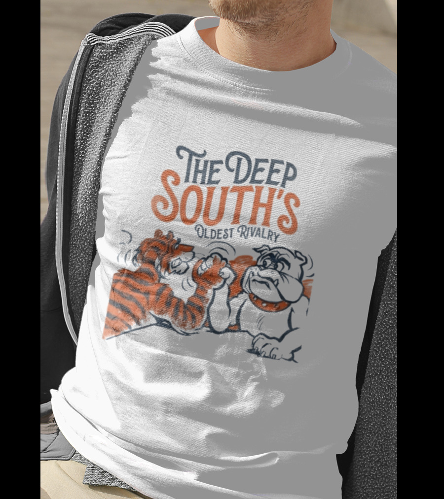 The Deep South's Oldest Rivalry Tiger Vs Bulldog T-Shirt