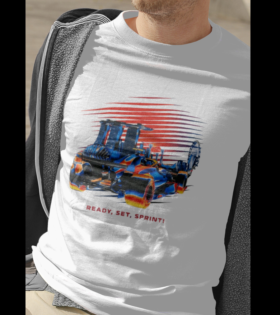Singapore F1 Grand Prix Ready Set Sprint Racecar T-Shirt