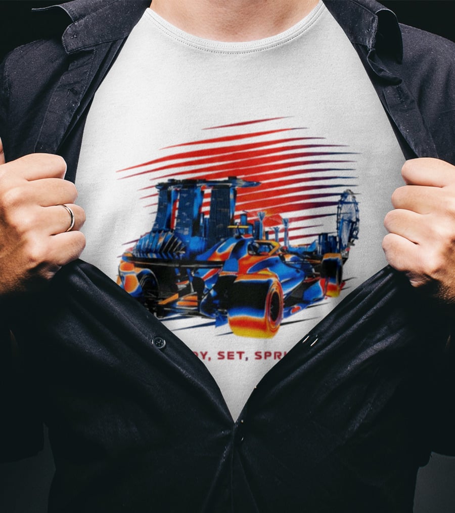 Singapore F1 Grand Prix Ready Set Sprint Racecar T-Shirt
