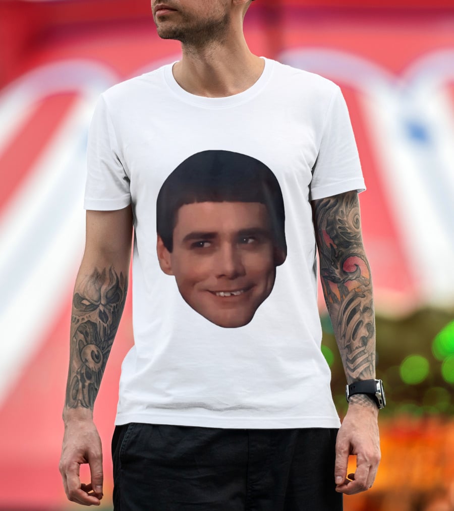 Jim Carrey Lloyd Christmas Dumb And Dumber Face Meme T-Shirt