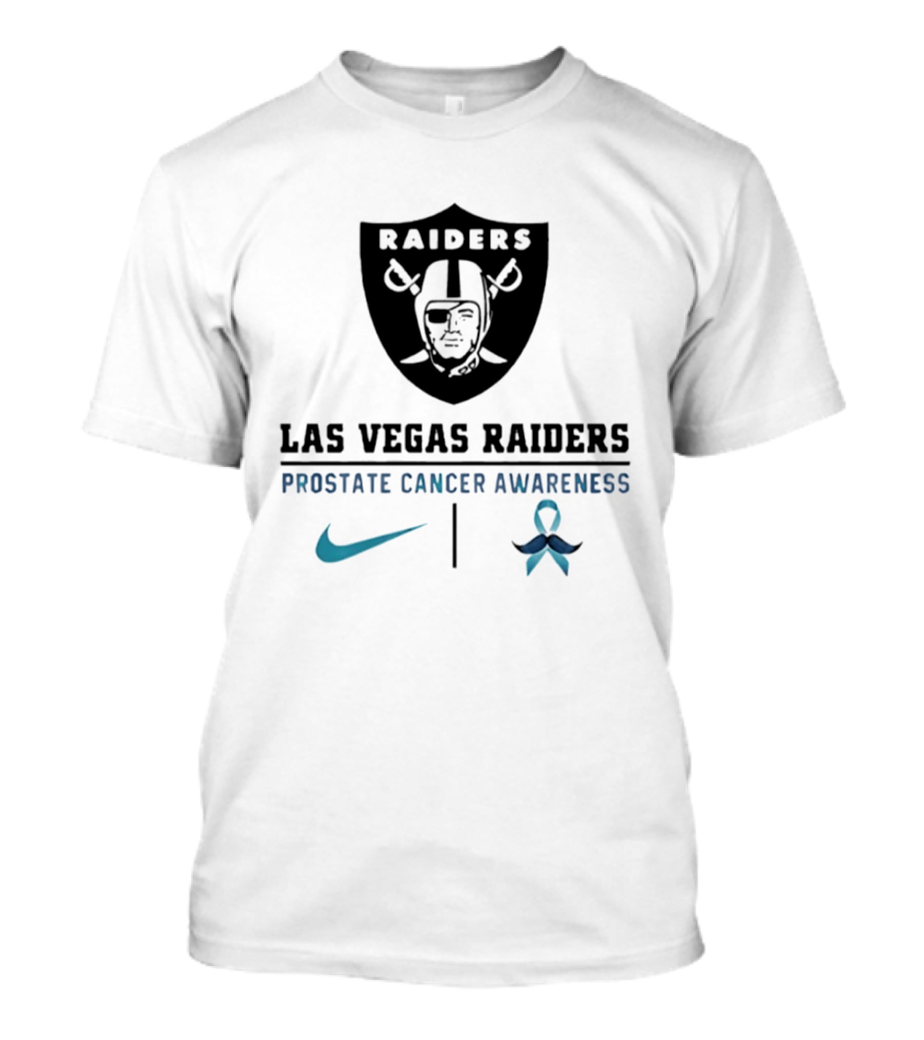 Las Vegas Raiders Prostate Cancer Awareness Nike Collaboration T-Shirt
