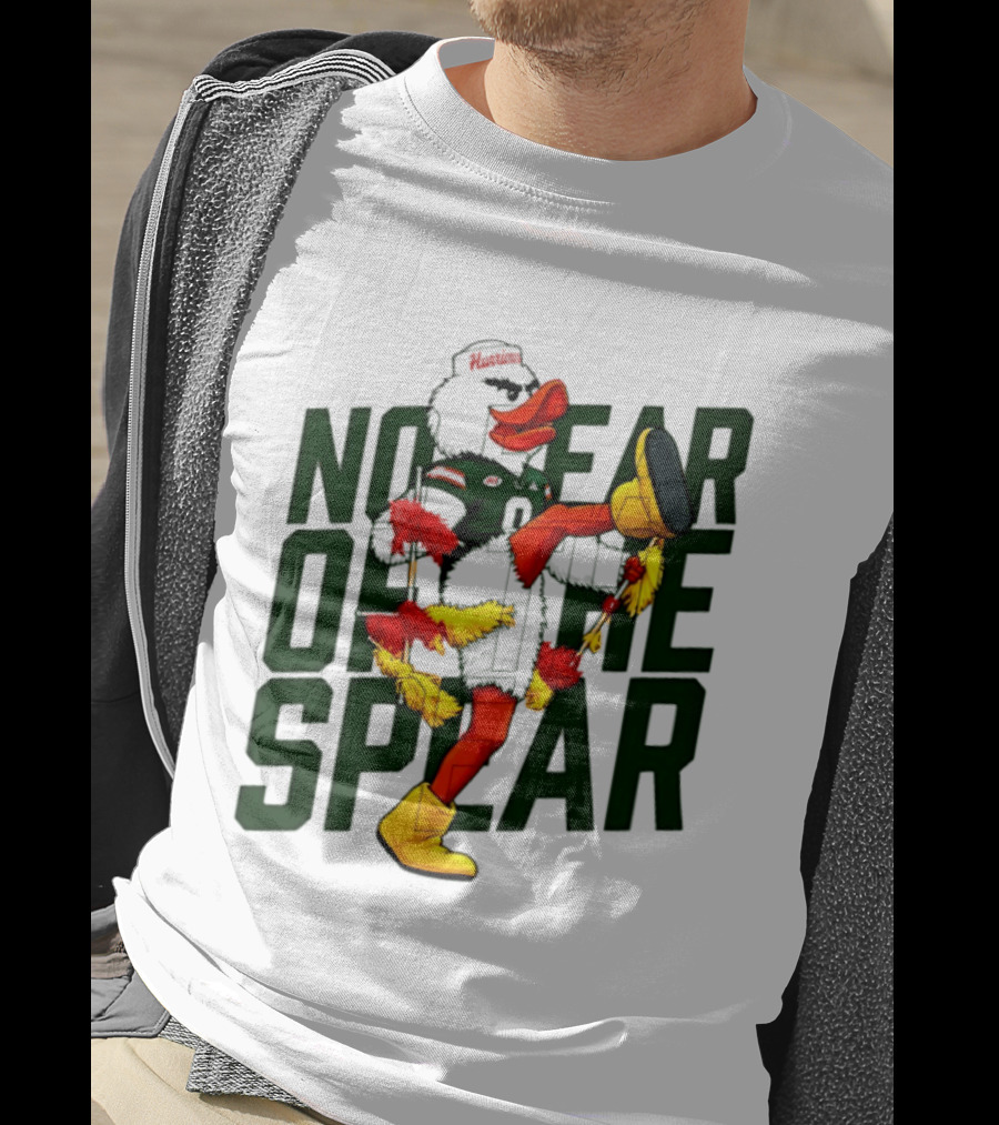 Miami Hurricanes No Fear Of The Spear Ibis Sports Team Rivalry T-Shirt