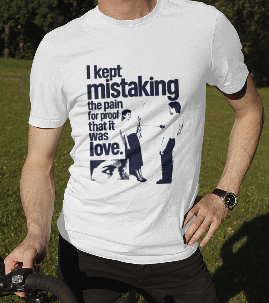 I Kept Mistaking The Pain For Proof That It Was Love Retro Cartoon T-Shirt