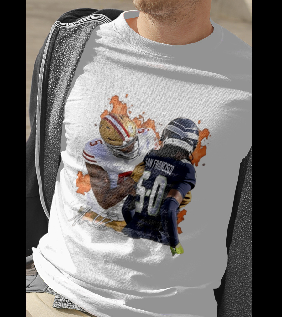 Mike Evans San Francisco 49ers Clash With Seattle Rival In Fiery Showdown T-Shirt