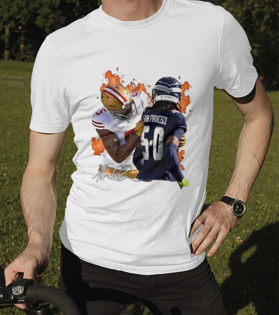 Mike Evans San Francisco 49ers Clash With Seattle Rival In Fiery Showdown T-Shirt