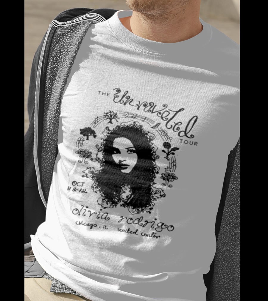 The Unraveled Tour Olivia Rodrigo Oct 12 2026 Chicago IL United Center T-Shirt