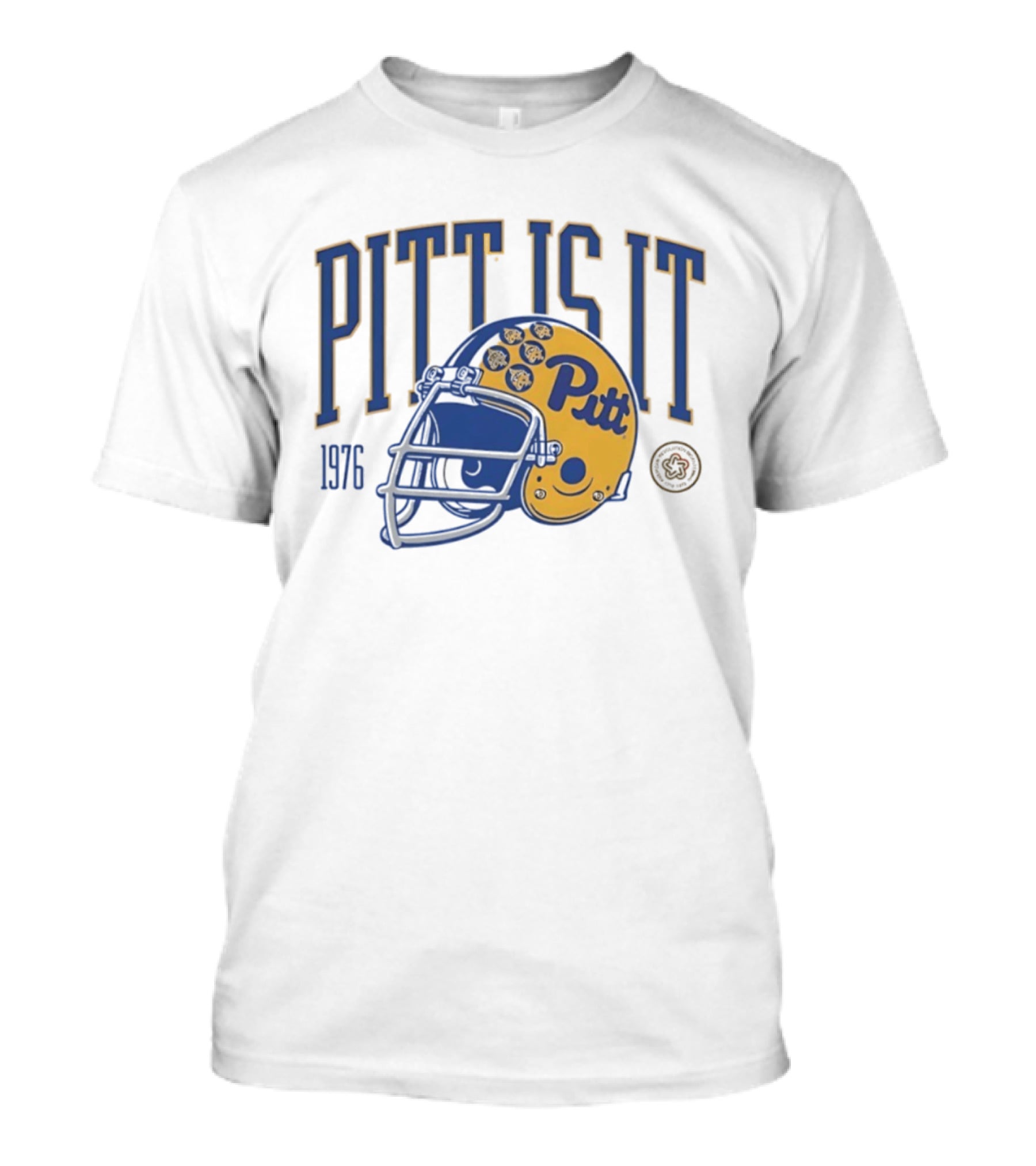 Pitt Is It National Champs 1976 Football Helmet T-Shirt