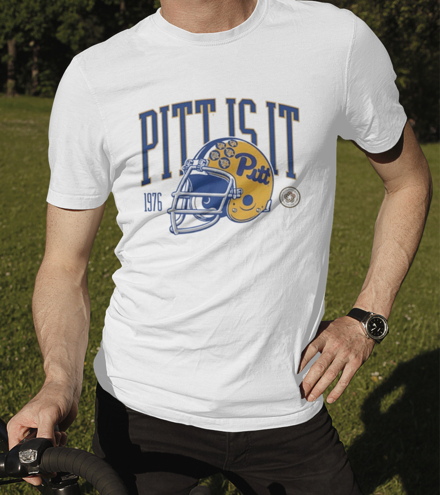 Pitt Is It National Champs 1976 Football Helmet T-Shirt