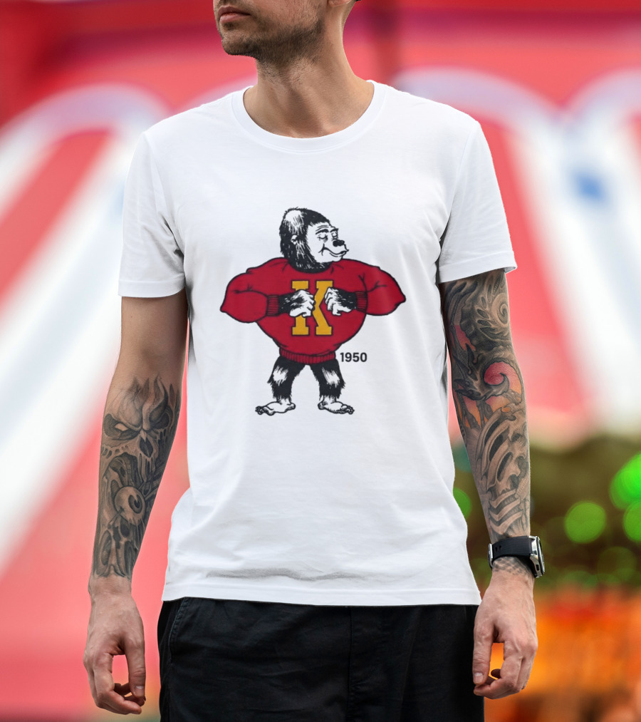 Pitt State Athletics Gorilla 1950 Vintage K Letter Sweater T-Shirt