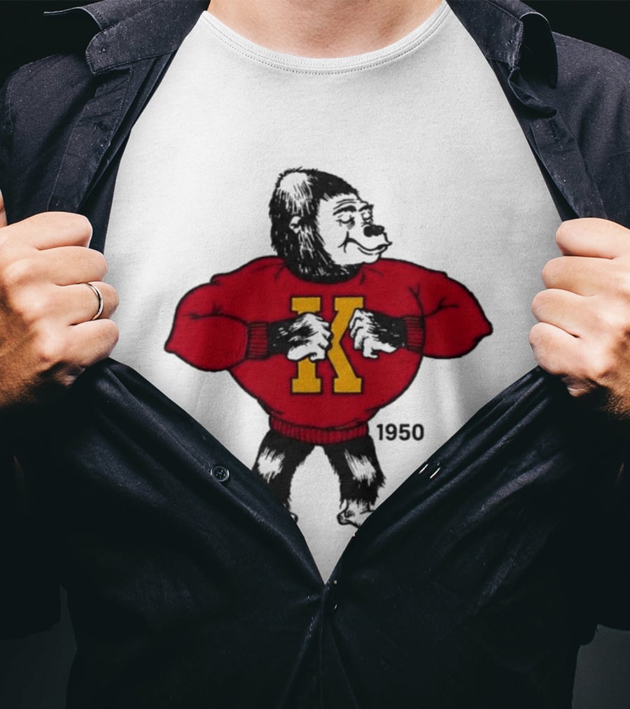 Pitt State Athletics Gorilla 1950 Vintage K Letter Sweater T-Shirt