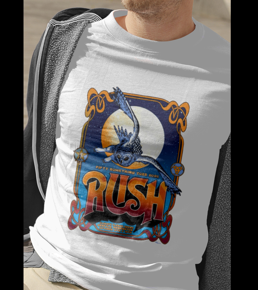 Rush Fifty Something Tour 2026 Owl Moon Climate Pledge Arena October Seattle T-Shirt