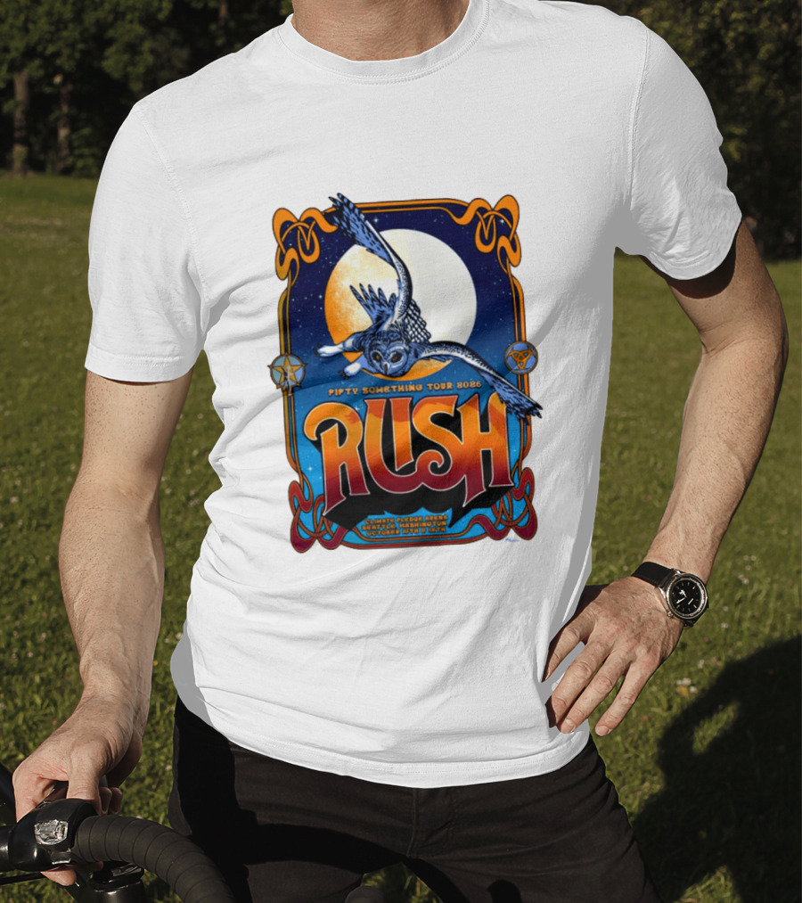 Rush Fifty Something Tour 2026 Owl Moon Climate Pledge Arena October Seattle T-Shirt