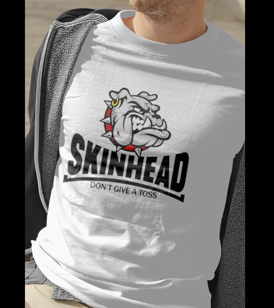 Skinhead Don't Give A Toss Bulldog Punk T-Shirt