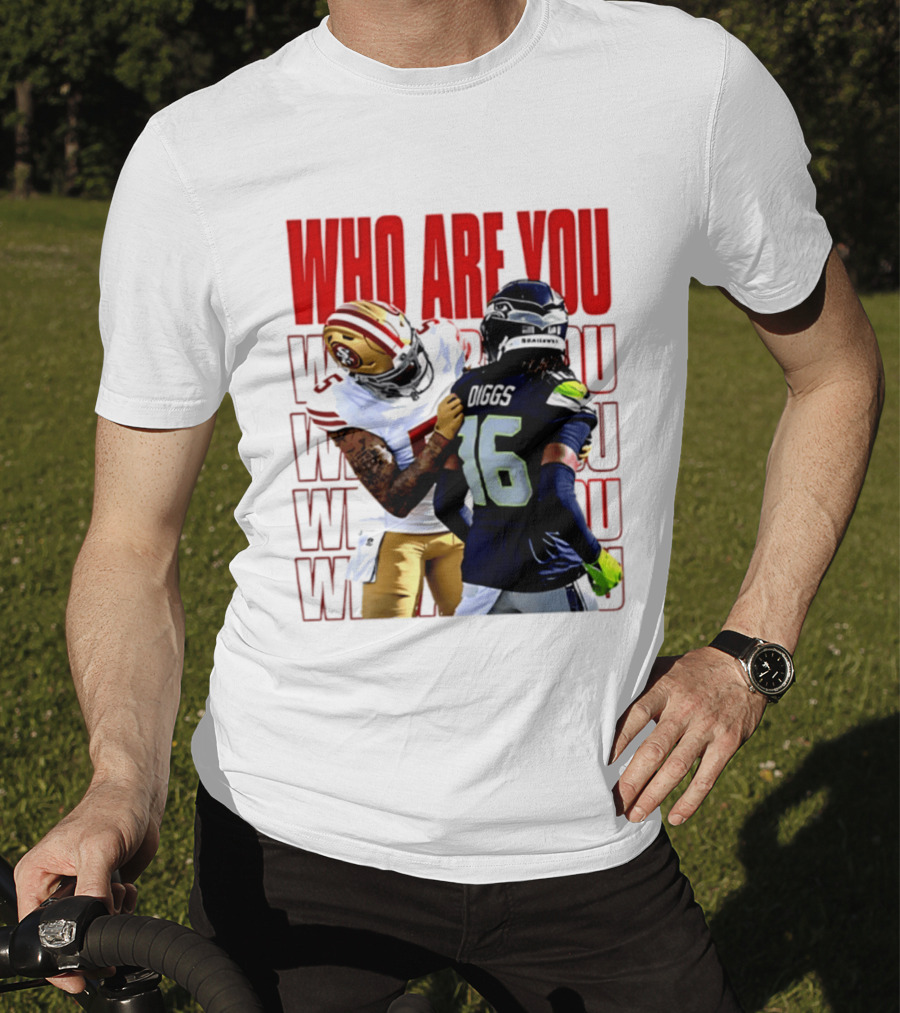 Who Are You Football Viral Moment Mike Evans Vs Trevon Diggs T-Shirt