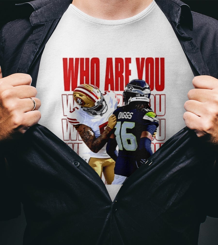 Who Are You Football Viral Moment Mike Evans Vs Trevon Diggs T-Shirt