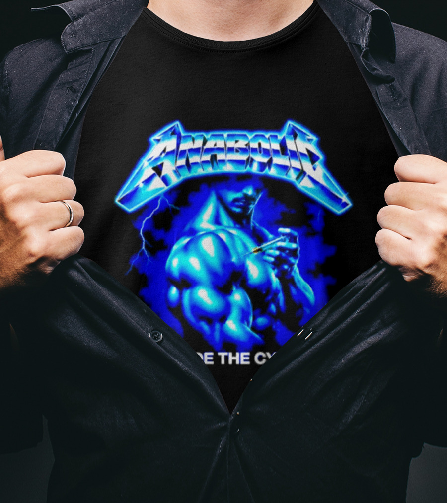 Anabolic Ride The Cycle Bodybuilding Gym Power Muscle Lightning Bodybuilder T-Shirt
